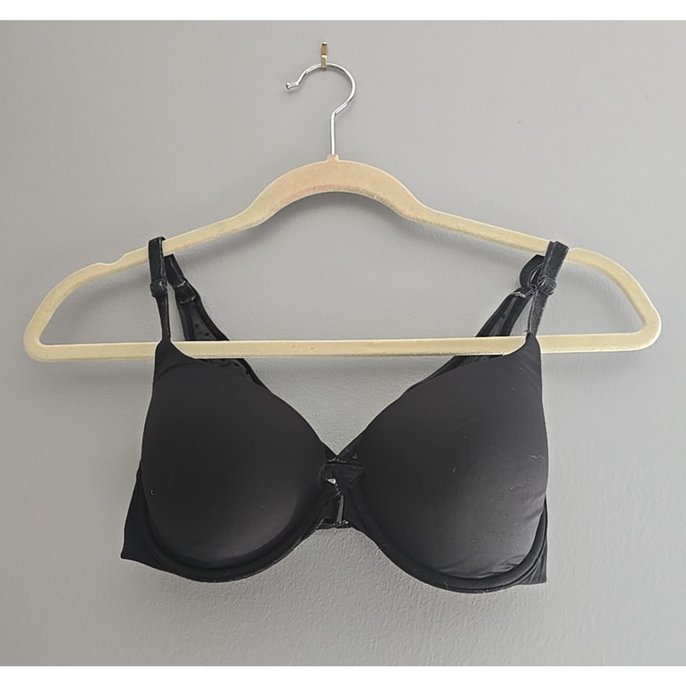 Victoria's Secret Black Front‎ Closure Adjustable Demi Underwire Bra Size 32DD